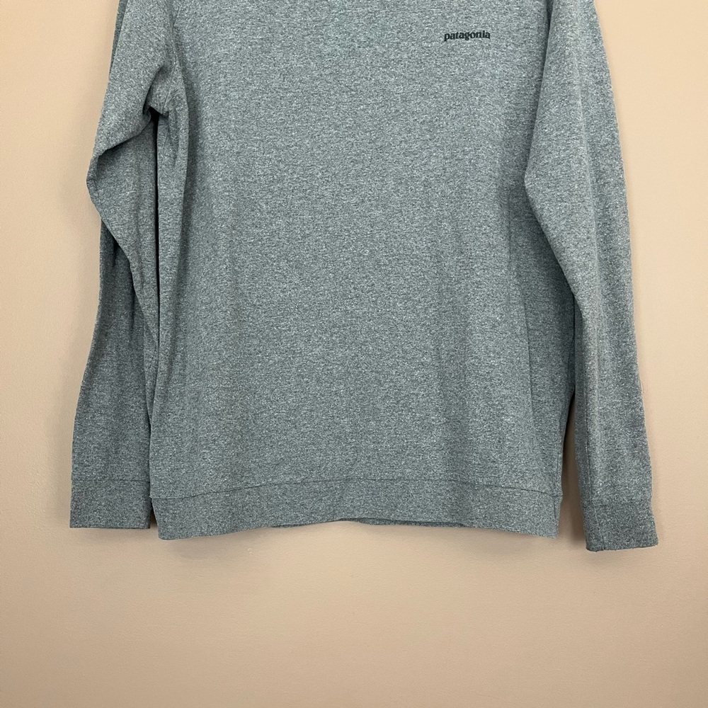 {Patagonia} Long Sleeve Paper Peaks Climbing Responsibili-Tee in Grey - Large - Picture 4 of 10